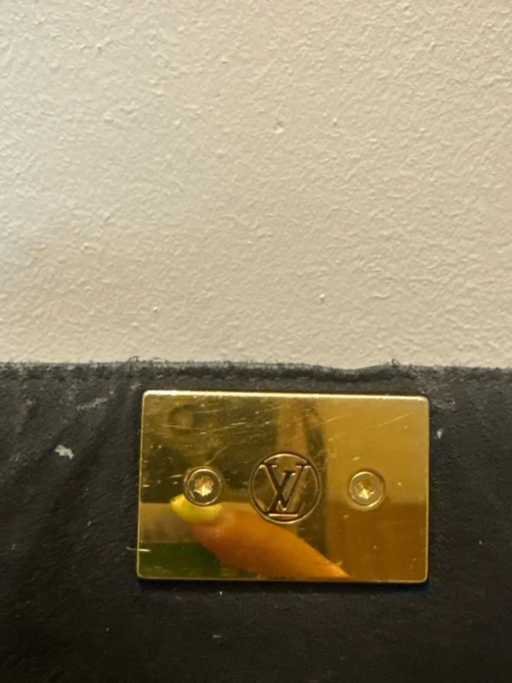 Louis Vuitton Brown Monogram Satchel with Gold Hardware
